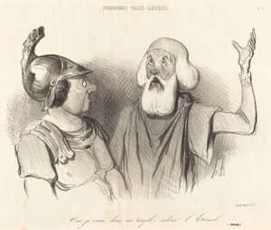 Ano, přicházím do jeho chrámu... od Honoré Daumier