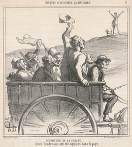 Zahájení lovu od Honoré Daumier
