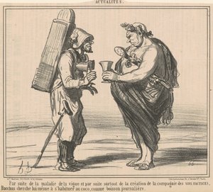 Následkem choroby révy od Honoré Daumier