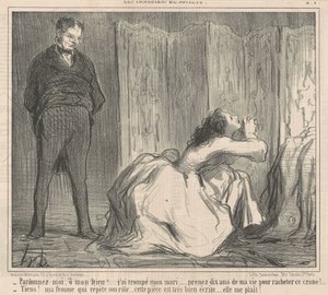 Odpusť mi, můj bože! ... od Honoré Daumier