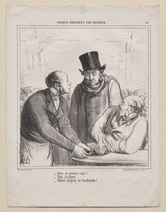 Pařížské skici, deska 16: Nic si nevezmeš? od Honoré Daumier