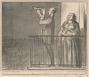 Nevěřící Pařížané... od Honoré Daumier