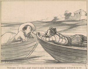 Sladkovodní filozofové... od Honoré Daumier