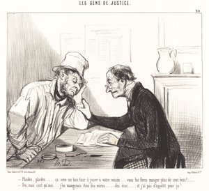 Prosím... bude to dobrý trik na hraní... od Honoré Daumier