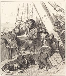 Několik příslušníků národní gardy, kteří si nemysleli... od Honoré Daumier