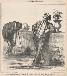 Vydává se za člena zemědělského výboru... od Honoré Daumier