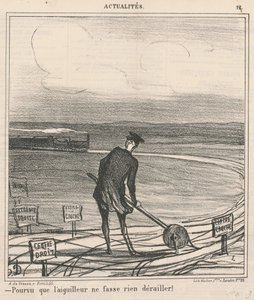 Dokud výhybkář nic nevykolejí! od Honoré Daumier