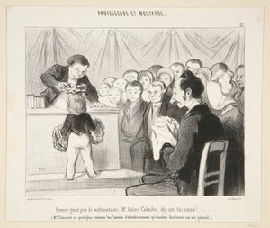 První hlavní cena v matematice, pane Isidore Cabuchete?. #12 profesorů a hořčice od Honoré Daumier
