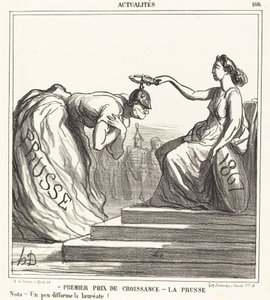 První cena za růst - Prusko od Honoré Daumier