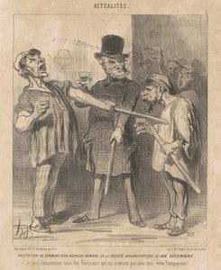 Výhoda ... člena ... desátého prosince ... od Honoré Daumier