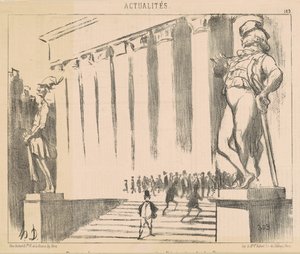 Projekt stanov, které zdobí ... burzu od Honoré Daumier