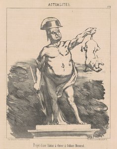 Projekt sochy... v Odilonu-Nemrodu od Honoré Daumier
