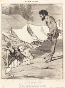 Představení Ulysse na Nausice od Honoré Daumier