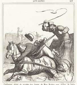 Prudhomme byl nucen brát lekce... od Honoré Daumier