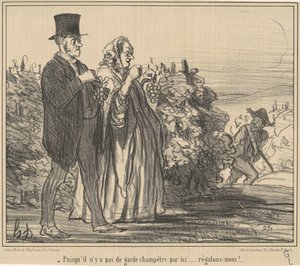 Protože tam není žádná venkovská stráž... od Honoré Daumier