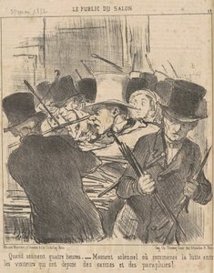 Když odbijí čtyři hodiny od Honoré Daumier