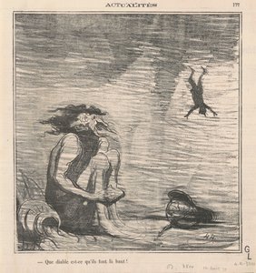 Co tam sakra dělají! od Honoré Daumier