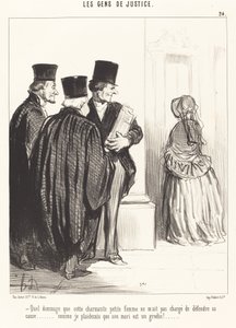 Jaká škoda, že tato krásná... žena... od Honoré Daumier