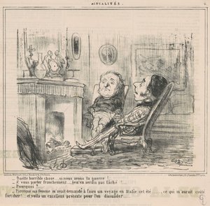 Jaká strašná věc...pokud máme válku! ... od Honoré Daumier