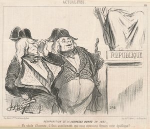 Znovuobjevení Zlaté mládeže v roce 1851 od Honoré Daumier