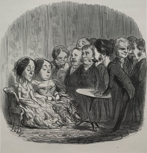 Rapping Spirits, 1851. od Honoré Daumier