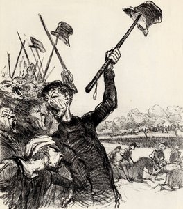 Ratapoil a jeho zaměstnanci: Ať žije císař!, 1851. od Honoré Daumier