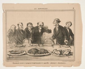 Setkání vědců, kteří navrhují od Honoré Daumier