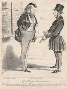 Robert Macaire komisař od Honoré Daumier