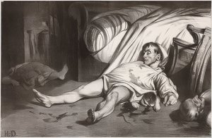 Rue Transnonain, 15. dubna 1834. 1834 od Honoré Daumier