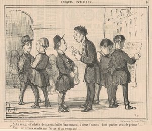 Jestli chceš, koupím ti dvě stě kuliček... od Honoré Daumier