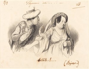 Vypadni!... (Bajazet) od Honoré Daumier