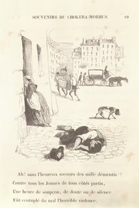 Vzpomínky na choleru a mor, 1840 od Honoré Daumier