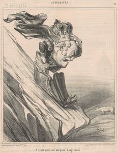 Stál na nebezpečném svahu od Honoré Daumier