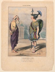 Telemachus se vrátil ke ctnosti od Honoré Daumier