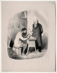 Umělci, deska 2: Jednou mě musíte tímto způsobem modelovat od Honoré Daumier