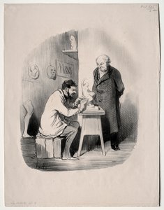 The Artists, deska 2: Jednoho dne, 1848, mě musíte tímto způsobem modelovat. od Honoré Daumier