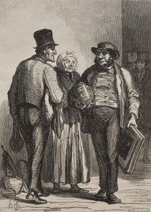 Aukční síň: Obchodníci. od Honoré Daumier