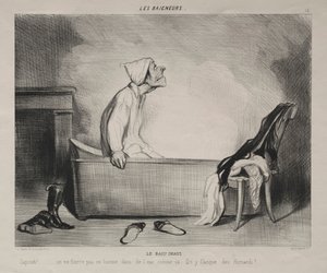The Bathers, deska 12: The Hot Bath, 28. října 1839. od Honoré Daumier