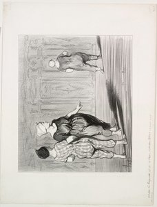 The Bathers, deska 15: Je to zase ona, krásná móda, Madame Coquardeau!, 1847. od Honoré Daumier