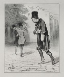 Sběratel cigaretových nedopalků od Honoré Daumier