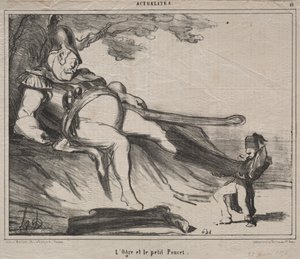 Kozáci pro smích (deska 61): Zlobr a jeho malý Tom Thumb od Honoré Daumier
