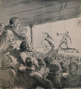 Drama, cca 1860, 1946. od Honoré Daumier