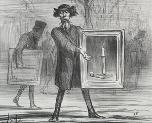 Výstava z roku 1859 deska 1: Odmítli to, Ignoramové!, 1859. od Honoré Daumier