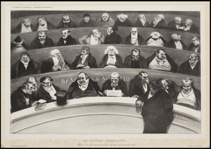 Legislativní břicho, 1834 od Honoré Daumier