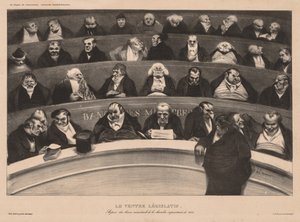 Měsíční sdružení (deska 18): Legislativní břicho od Honoré Daumier