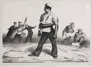 Měsíční sdružení (deska 20): Nezasahujte do toho! od Honoré Daumier