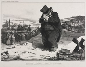 Měsíční asociace deska 22: Failed Lafayette! Slouží ti správně, můj starý příteli!, 1834. od Honoré Daumier