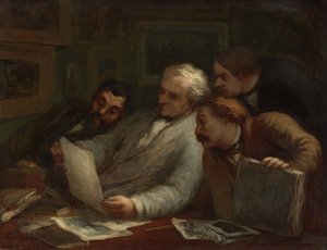 The Print Collectors, c.1860-63 od Honoré Daumier