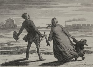 Železnice: Příliš pozdě od Honoré Daumier