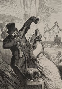 Divadlo: Poslední scéna. od Honoré Daumier
